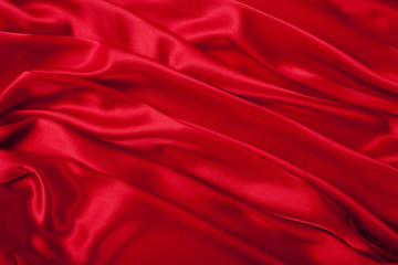 Smooth elegant red silk can use as background