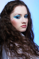 Naklejka premium beautiful girl