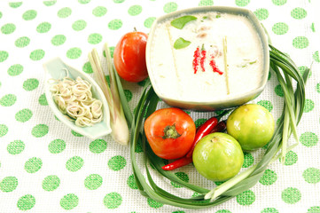 Tom Kha Kai Chicken Coconut Soup with mushroom