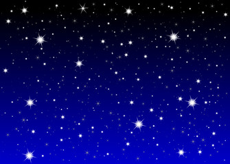 Nachthimmel mit vielen abstrakten Sternchen