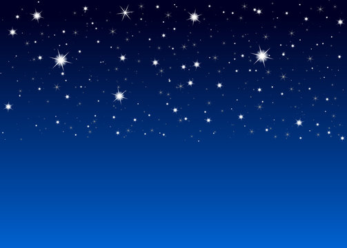 Nachthimmel mit vielen abstrakten Sternchen