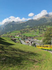 Cog-wheel train to Jungfraujoch Switzerland