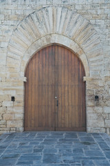 Fototapeta na wymiar Wooden portal.