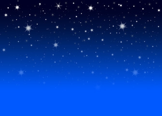 Fototapeta na wymiar Abstract nocne niebo z niebieskim tle