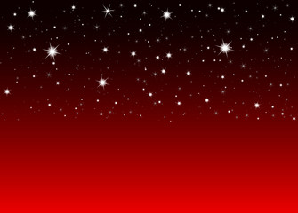 Abstrakter Nachthimmel mit rotem Hintergrund