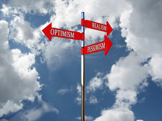 Pointer optimism, pessimism, realism against the sky