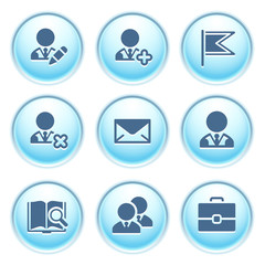 Icons on blue buttons 1