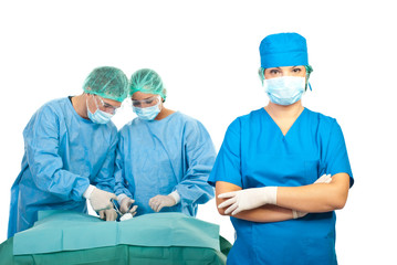 Surgeons team