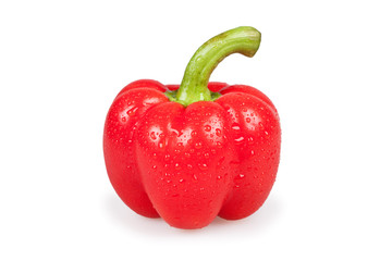 Red pepper isolated on white