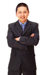 A good looking young asian businessman