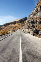 Transfagarasan road in Romania