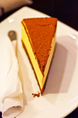 cheesecake on the plate