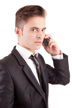 Business man at the phone