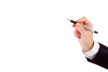 Young man, drawing on whiteboard