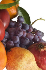 fresh fruit isolated on white background