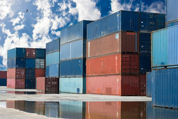 Fototapeta premium ship containers