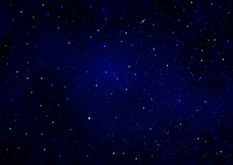 Fototapeta na wymiar Night Sky z gwiazdami