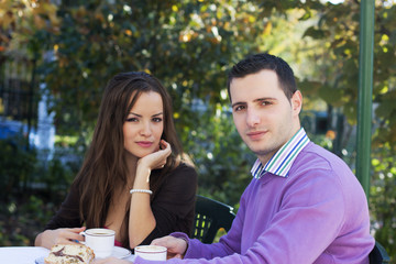 couple having coffee