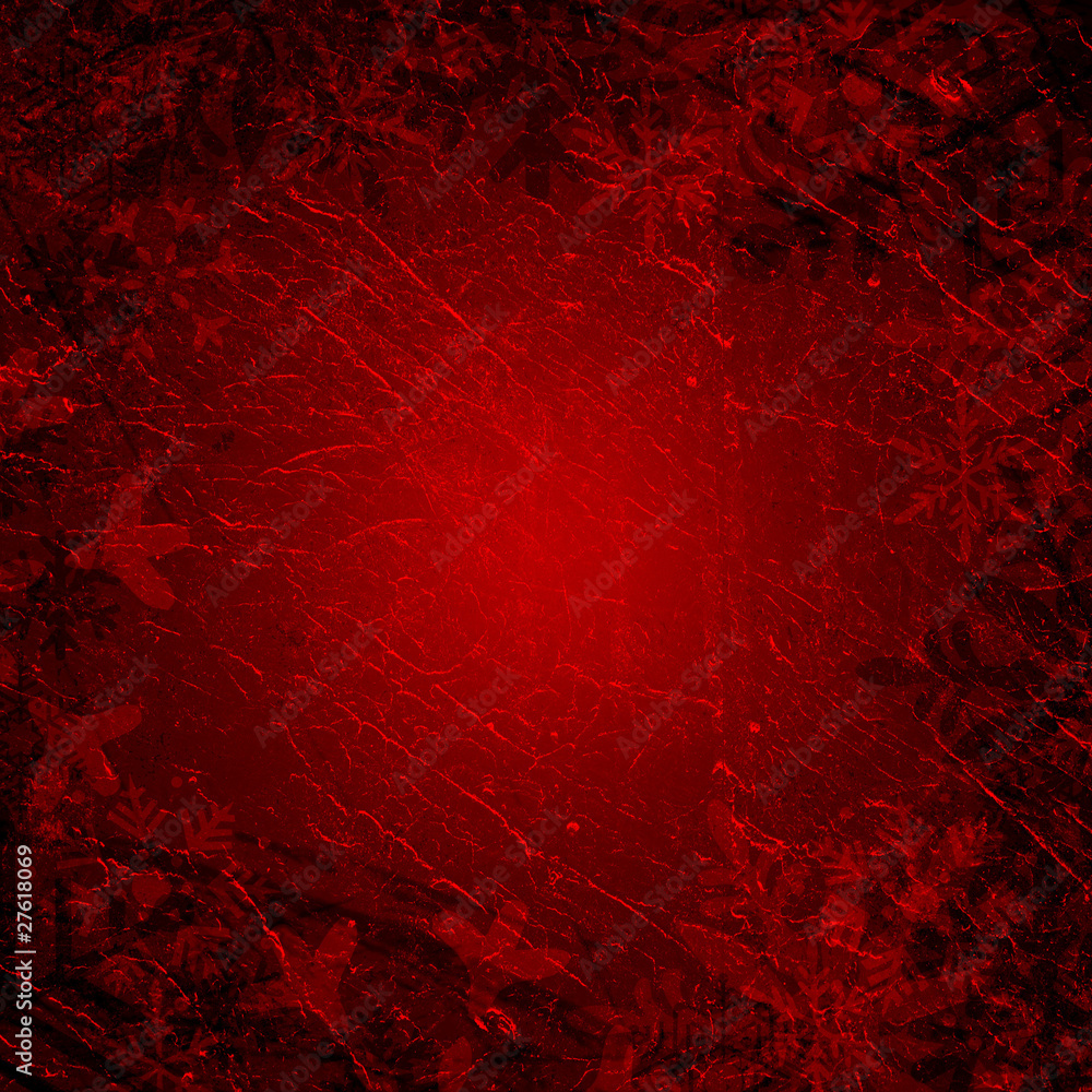 Wall mural red grunge texture