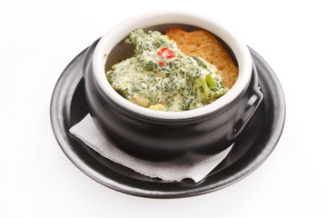 potato pancakes in the pot