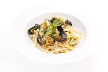 Pasta with seafood