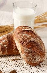 fresh bread on the table