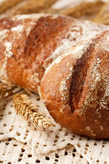 fresh bread on the table