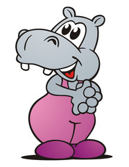 Fototapeta premium Friendly Looking Hippo