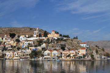 Fototapeta na wymiar Die griechische Insel Symi