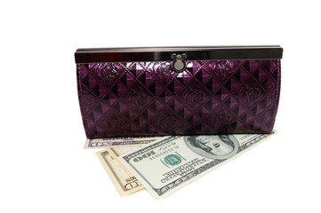 purse with dollars