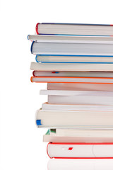 Stapel von Büchern. Freigestellt