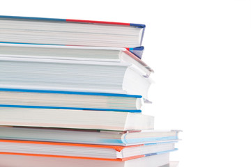 Stapel von Büchern. Freigestellt