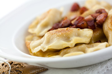 Pierogi.Traditional Polish Christmas Dish