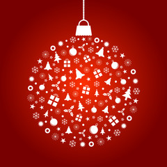 Stylized Ornament Design of Christmas Elements
