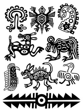 Vector American Indian traditional patterns