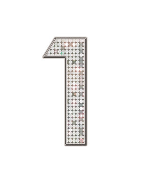 1 - Les Chiffres strass et paillettes