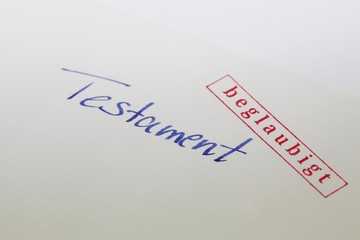 Beglaubigtes Testament