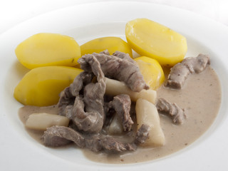 Geschnetzeltes mit Kartoffeln