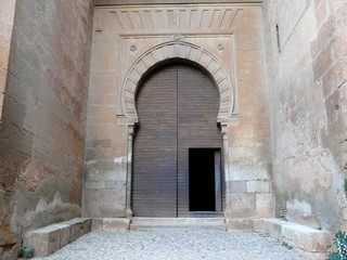 Doorway at the Alhambra in Granada, Spain