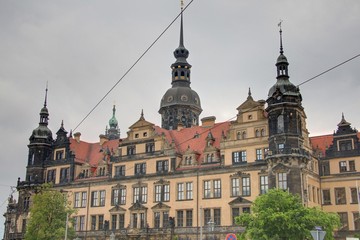 façade d'immeuble à dresde