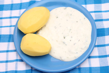 Quark mita Kartoffeln