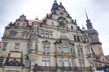 façade d'immeuble à dresde