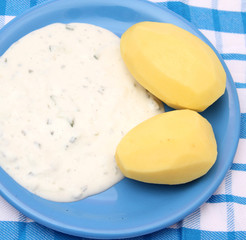 Quark mita Kartoffeln