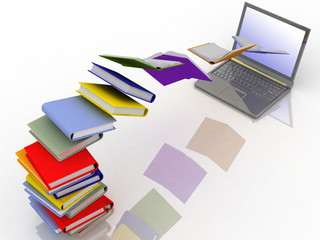 books fly into your laptop