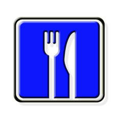 panneau routier, aire de repos