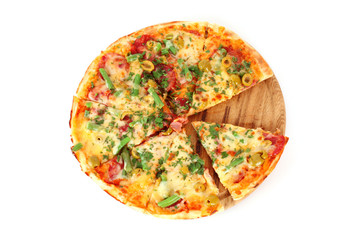 Pizza isolated on white