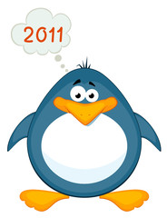 Vector cartoon penguin