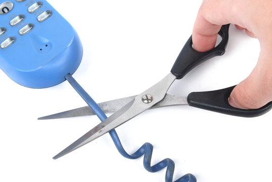 Cutting a phone cord