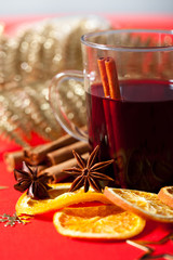 Glühwein und Gewürze, Close-Up