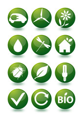 Obraz premium icônes environnement, écologie
